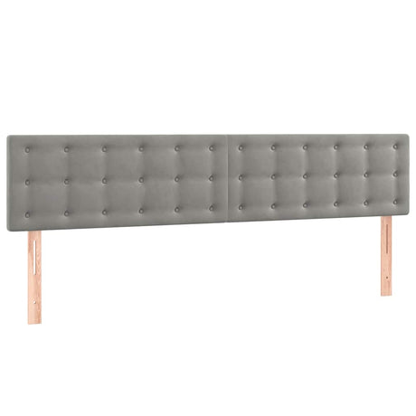 Vidaxl hoofdborden 2 st 90x5x78 88 cm fluweel lichtgrijs