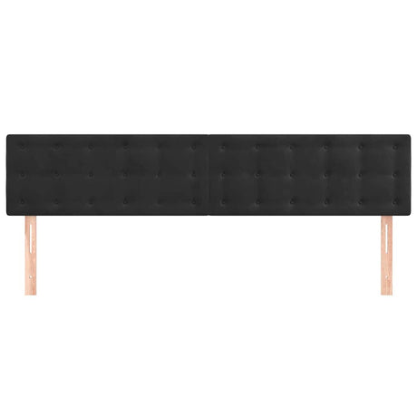 Vidaxl hoofdborden 2 st 90x5x78 88 cm fluweel zwart