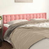 Vidaxl hoofdborden 2 st 90x5x78 88 cm fluweel roze