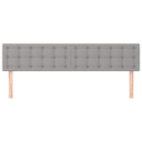 Vidaxl hoofdborden 2 st 100 x 5 x 78 88 cm stof lichtgrijs