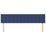 Vidaxl hoofdborden 2 st 100x5x78 88 cm stof blauw