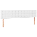 Vidaxl hoofdborden 2 st 100x5x78 88 cm kunstleer wit