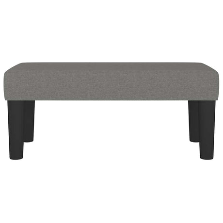 Vidaxl bankje 70x30x30 cm stof donkergrijs