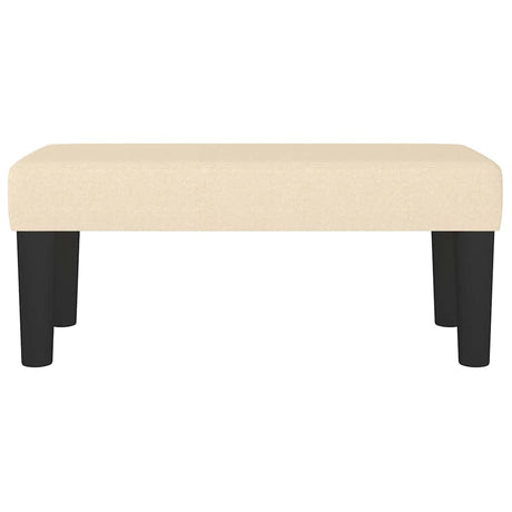 Vidaxl bankje 70x30x30 cm stof crèmekleurig