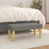 Vidaxl bankje 70x30x30 cm stof donkergrijs