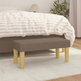 Vidaxl bankje 70x30x30 cm stof taupe