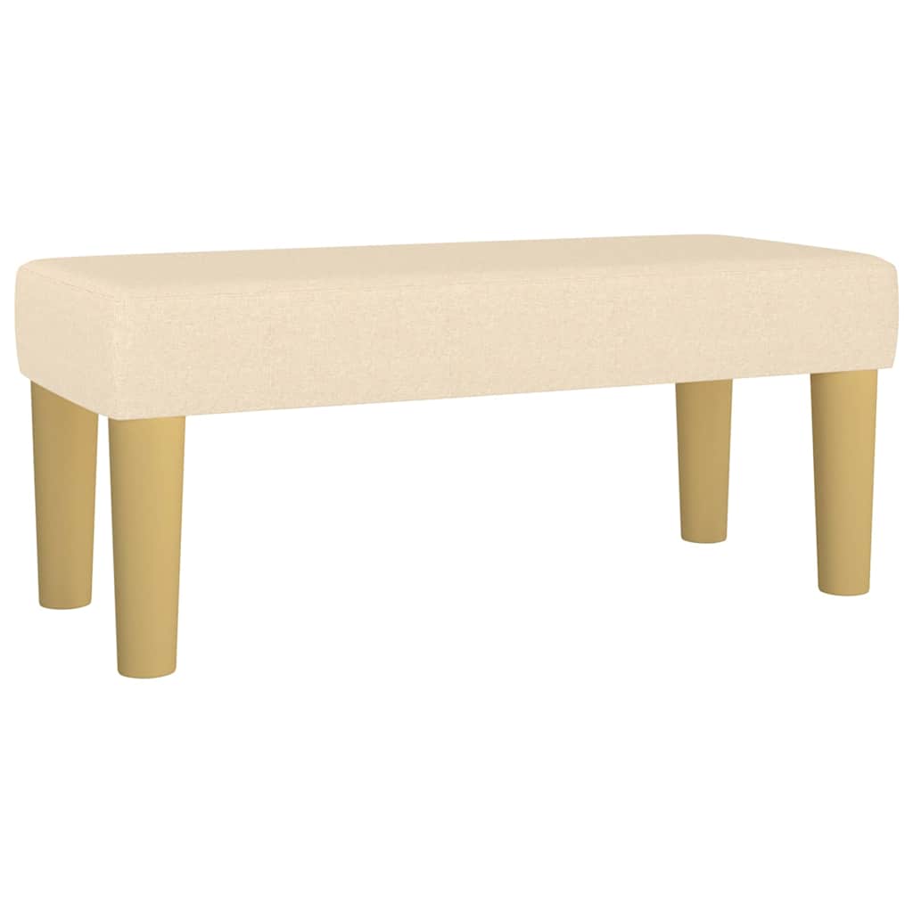 Vidaxl bankje 70x30x30 cm stof crèmekleurig