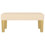 Vidaxl bankje 70x30x30 cm stof crèmekleurig