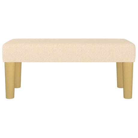 Vidaxl bankje 70x30x30 cm stof crèmekleurig