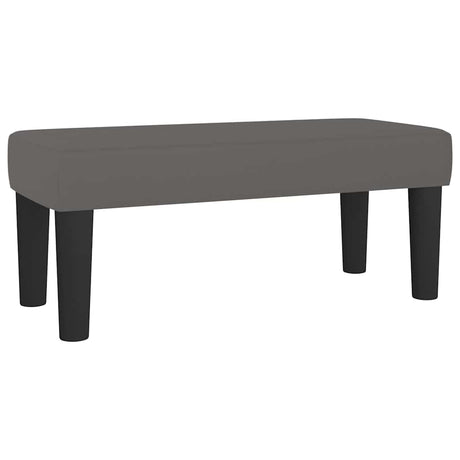 Vidaxl bankje 70x30x30 cm kunstleer grijs