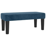 Vidaxl bankje 70x30x30 cm fluweel donkerblauw