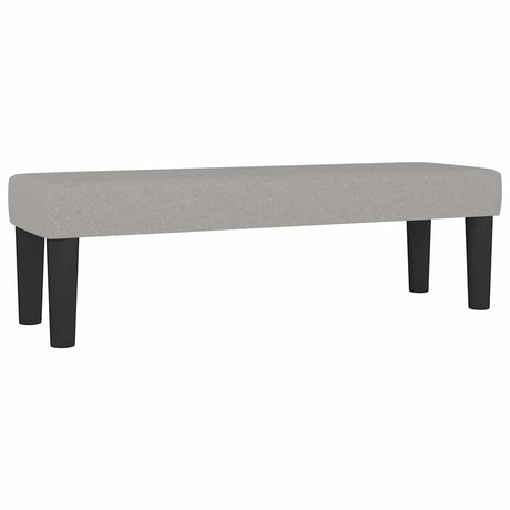 Vidaxl bankje 100x30x30 cm stof lichtgrijs