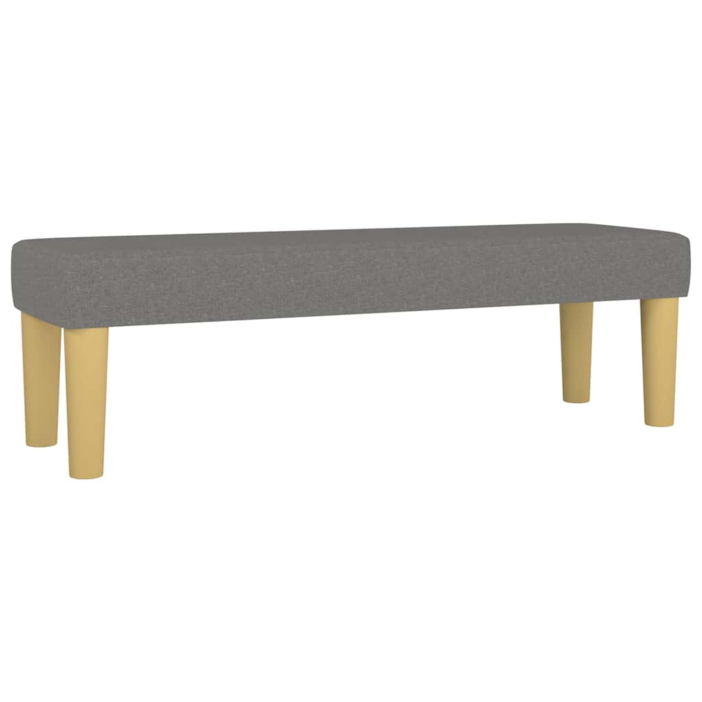 Vidaxl bankje 100x30x30 cm stof donkergrijs
