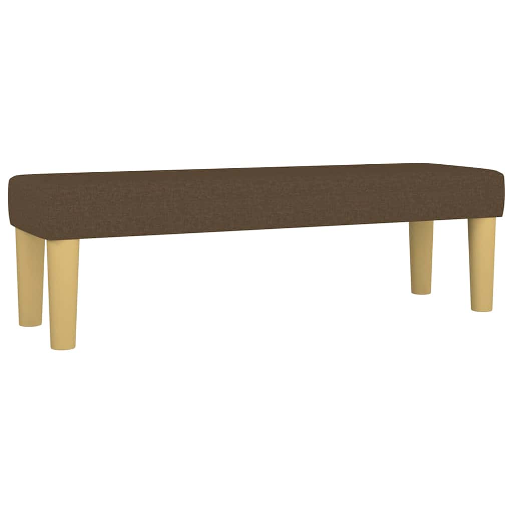 Vidaxl bankje 100x30x30 cm stof donkerbruin