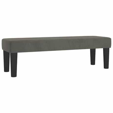 Vidaxl bankje 100x30x30 cm fluweel donkergrijs