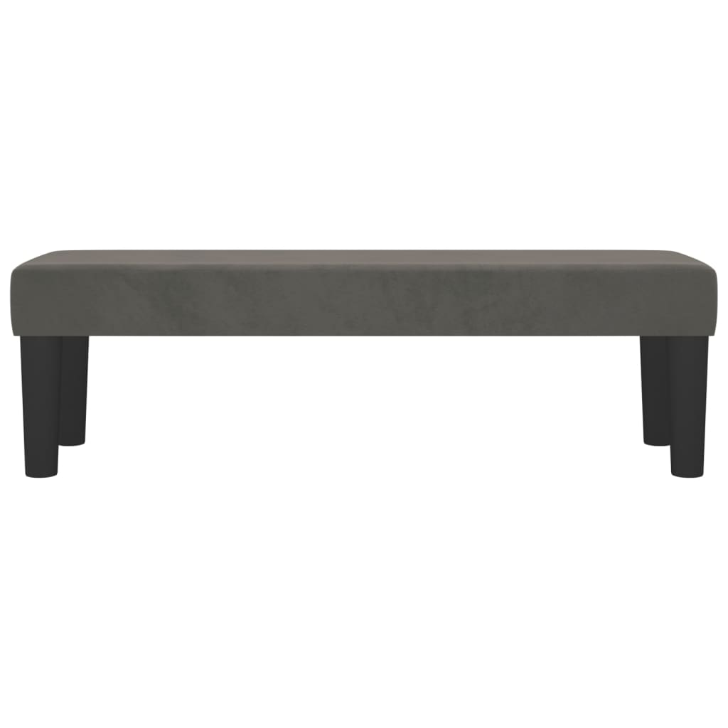 Vidaxl bankje 100x30x30 cm fluweel donkergrijs