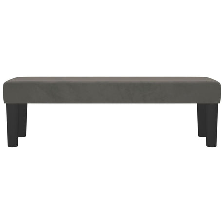 Vidaxl bankje 100x30x30 cm fluweel donkergrijs