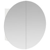 Vidaxl badkamerkast met ronde spiegel en led 40x40x17,5 cm wit