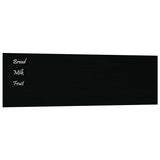 VIDAXL -Magnetplatte für die Wand 100x30 cm gehärtetes Glas schwarz