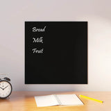 Vidaxx Magnettafel zur Wandmontage 40x40 cm Hartglas schwarz