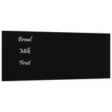 VIDAXL -Magnetplatte für die Wand 50 x 20 cm gehärtetes Glas schwarz