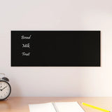 VIDAXL -Magnetplatte für die Wand 50 x 20 cm gehärtetes Glas schwarz