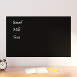 VidaXL Magnetic board for the wall 80x50 cm hardened glass black