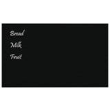 VidaXL Magnetic board Wall -mounted 100x60 cm Tempered Glass Black