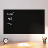 Vidaxl Magnetic Board Wall -Monteret 100x60 cm tempereret glas sort