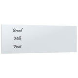 VidaXL Magnetic board for the wall 80x30 cm hardened glass white