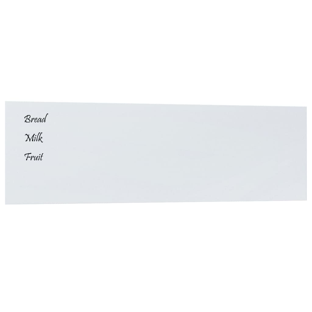 Vidaxl magnetisk brett for veggen 100x30 cm herdet glasshvit