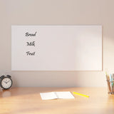 VidaXL Magneetbord voor aan de wand 80x40 cm gehard glas wit