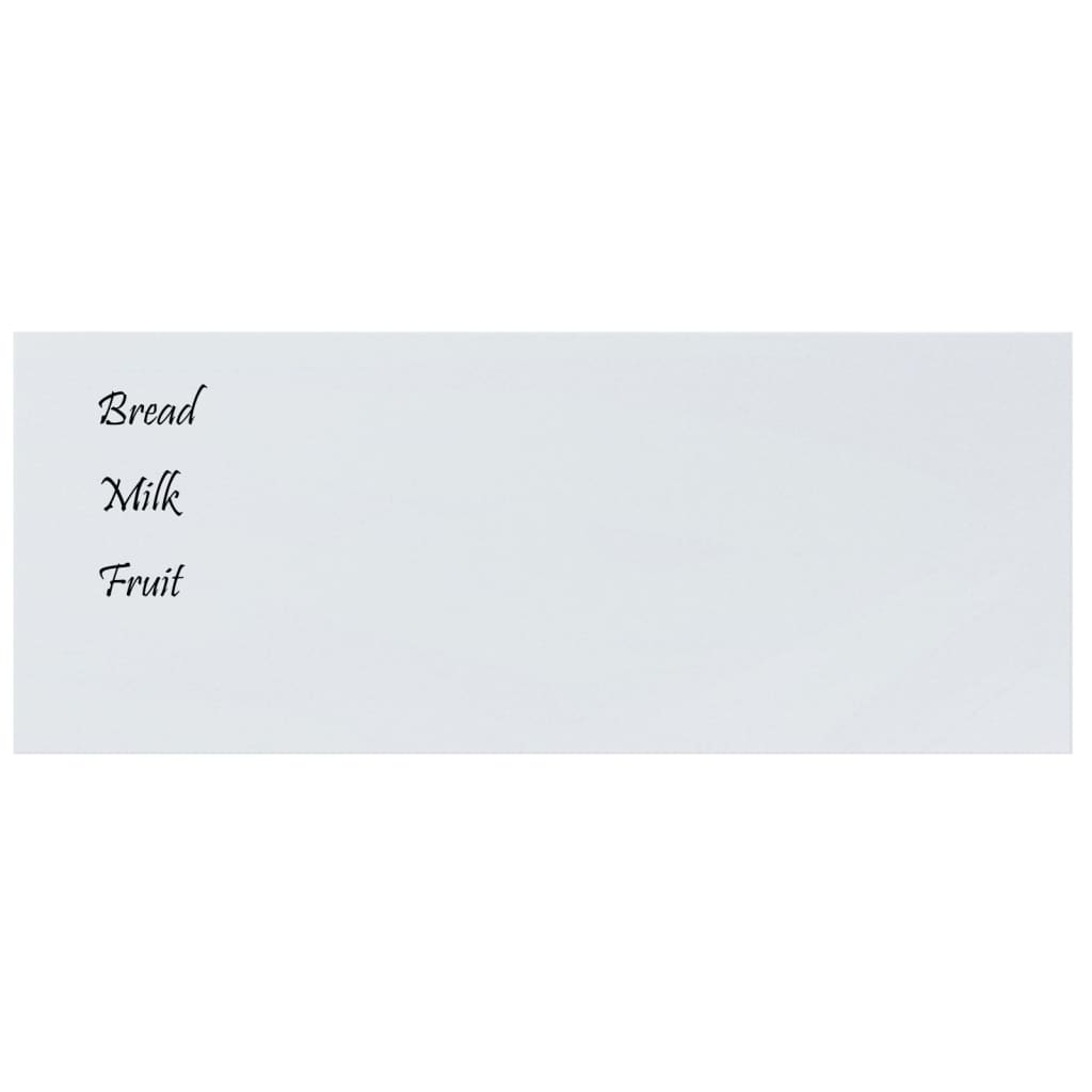 VidaXL Magnetic board for the wall 100x40 cm Terminated glass white