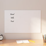 VidaXL Magnetic board for the wall 80x50 cm hardened glass white