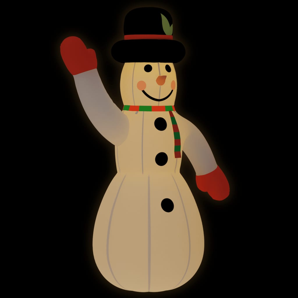 Vidaxl Snowman napihljiv z LED 370 cm