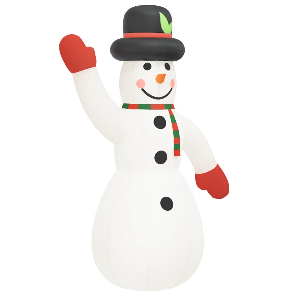 Vidaxl Snowman napihljiv z LED 370 cm