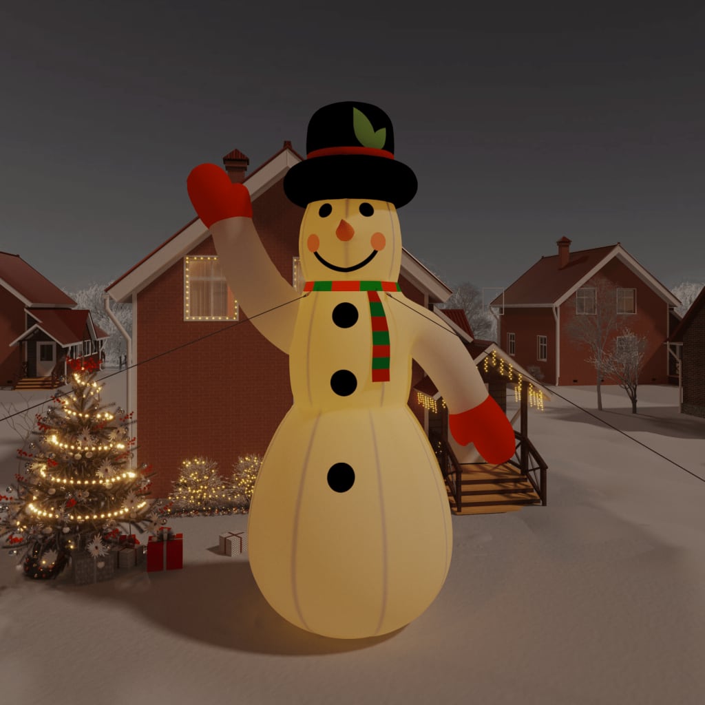 Vidaxl Snowman Inflatable with LEDs 805 cm