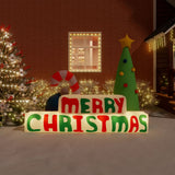 Vidaxl Dekoration Frohe Weihnachten mit LEDs aufblasbar 197 cm