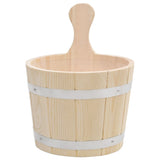 Vidaxl saunaset bucket and spoon solid pine