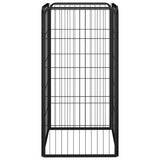 Vidaxl -Hundezwinger 4 Paneele 50 x 100 cm Pulver -Stahlschwarz