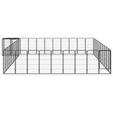 Vidaxl Dog Kennel 42 Panele 50x100 cm stalowa czarna