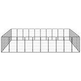 VidaXL Dog Kennel 36 panels 50 x 100 cm powder -coated steel black