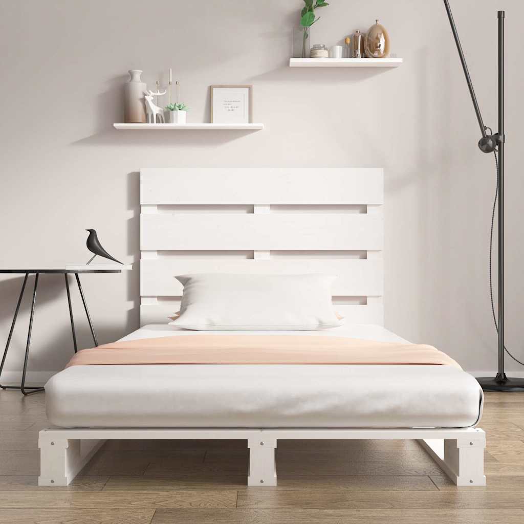 Vidaxl bedframe zonder matras massief grenenhout wit 75x190 cm