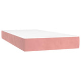 Vidaxl pocketveringmatras medium 80x200x20 cm fluweel roze