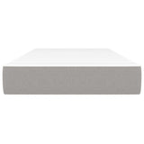Vidaxl pocketveringmatras medium 90x190x20 cm stof lichtgrijs