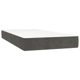 Vidaxl pocketveringmatras medium 90x190x20 cm fluweel donkergrijs
