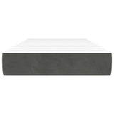 Vidaxl pocketveringmatras medium 90x190x20 cm fluweel donkergrijs
