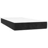 Vidaxl pocketveringmatras medium 90x190x20 cm fluweel zwart