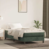 Vidaxl pocketveringmatras medium 90x190x20 cm fluweel donkergroen