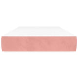 Vidaxl pocketveringmatras medium 90x190x20 cm fluweel roze